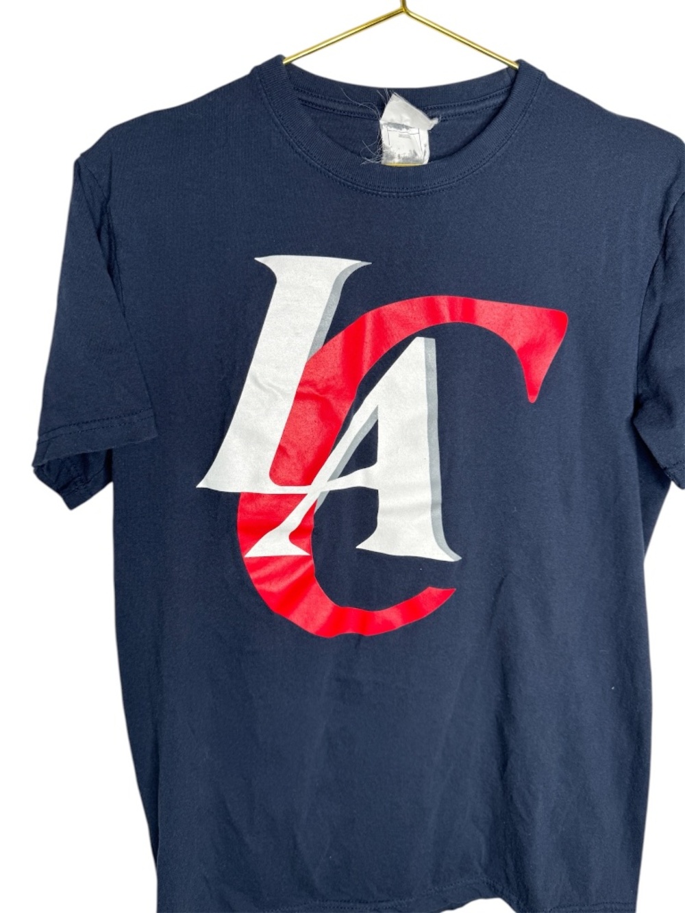 California Angels Navy Basic‎ Logo T - shirt Large